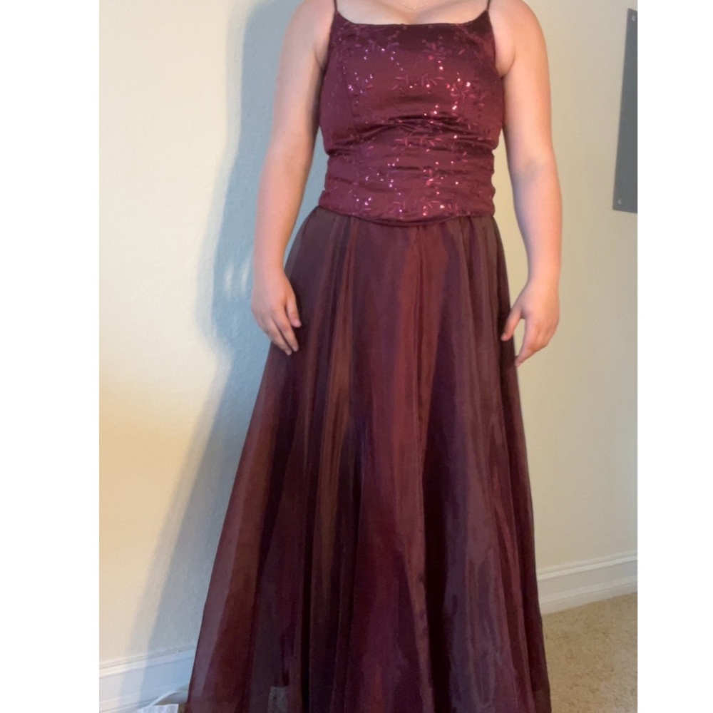 Red gown